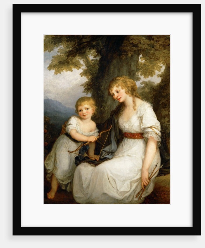 Portrait of Barbara Juliane von Krüdener With Her Son Paul by Angelika Kauffmann