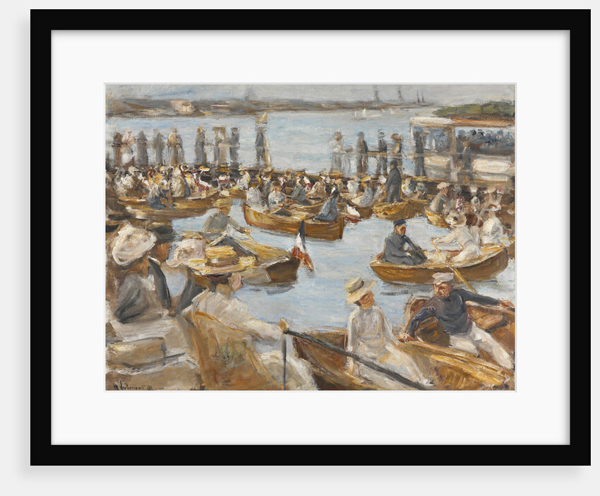 Summer Evening on the Alster-River, Hamburg by Max Liebermann