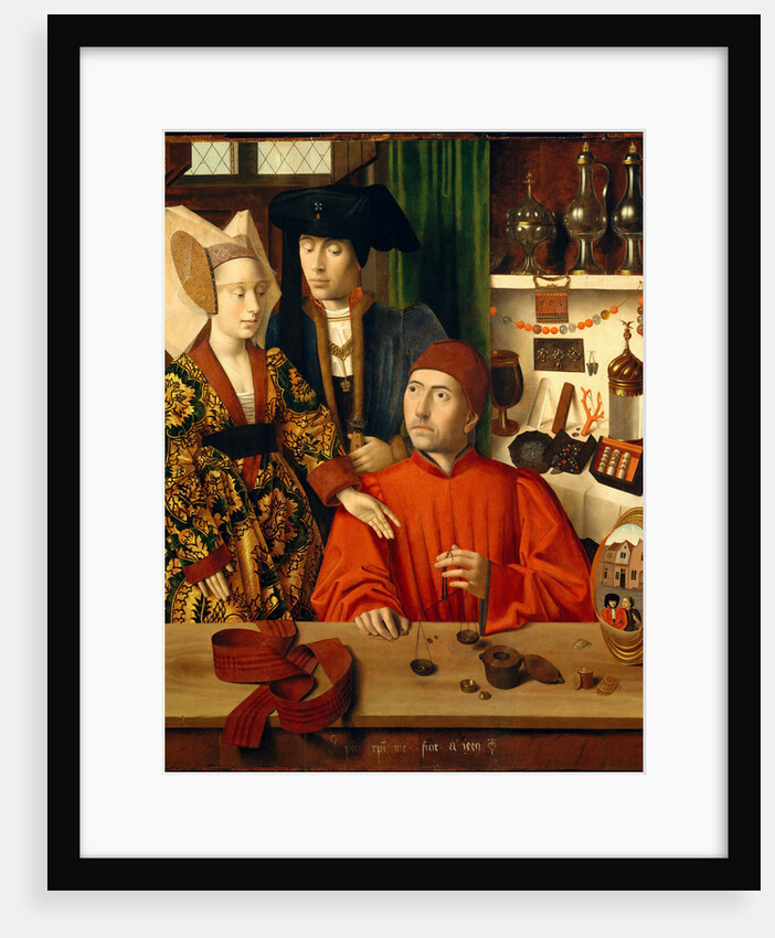 A Goldsmith in his Shop by Petrus Christus