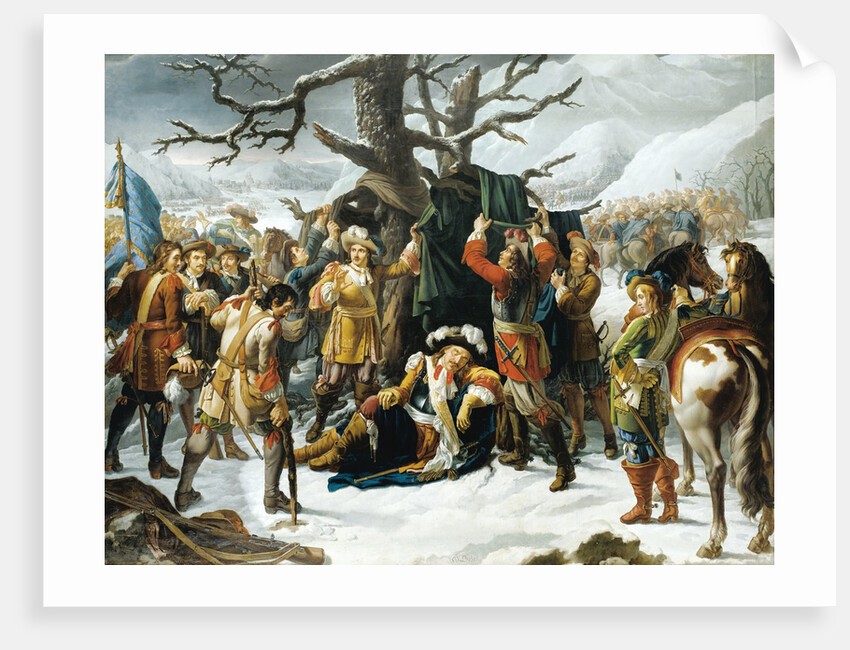 Maréchal de Turenne Asleep on the Eve of the Battle of Turckheim by Charles-Jacques Lebel