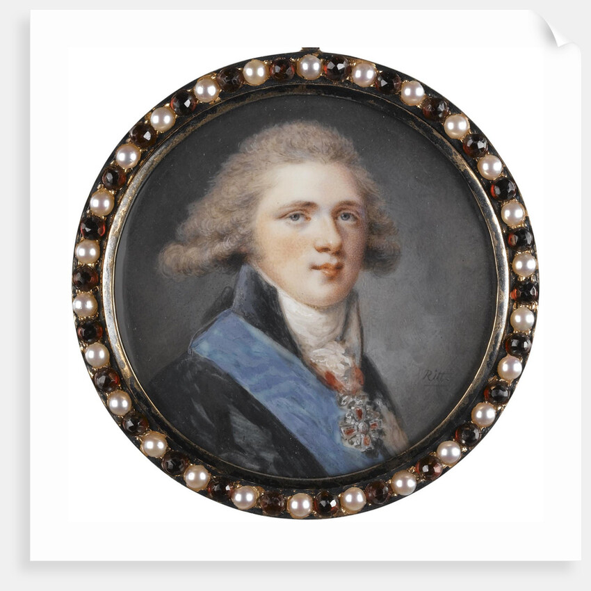Portrait of Grand Duke Alexander Pavlovich of Russia by Augustin Christian Ritt