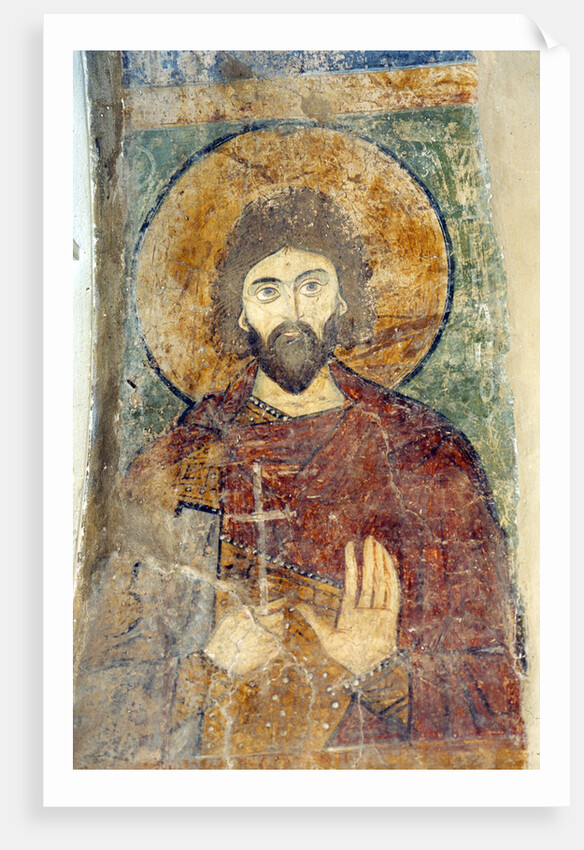 Saint Adrian by Ancient Russian frescos