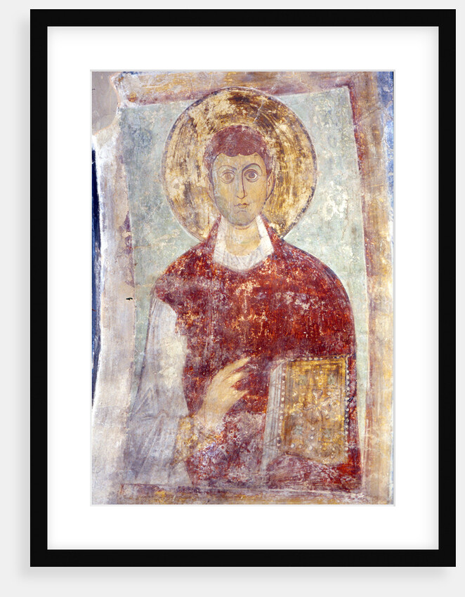 Saint Pantaleon (Panteleimon) by Ancient Russian frescos