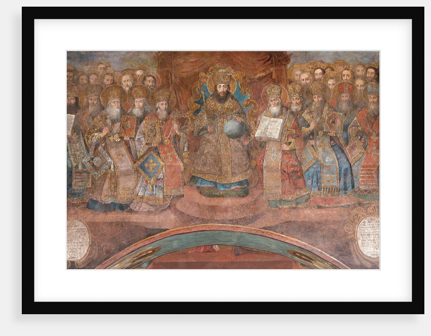 First Council of Nicaea by Ancient Russian frescos