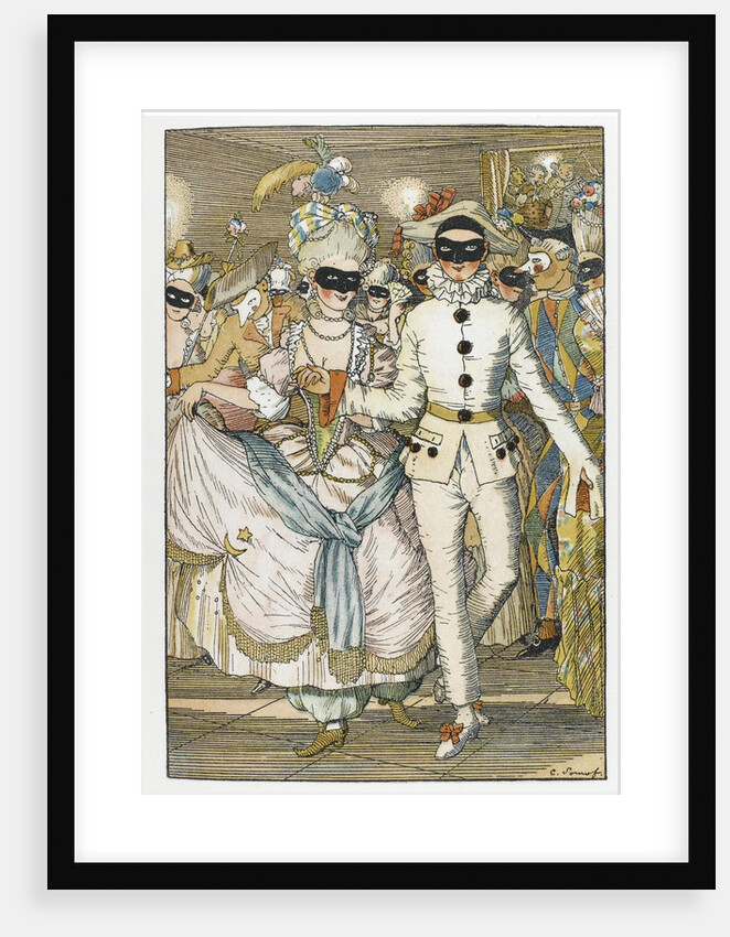 Illustration for book Le Livre de la Marquise by Konstantin Andreyevich Somov