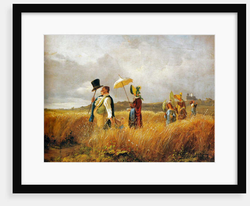 Sunday Stroll by Carl Spitzweg