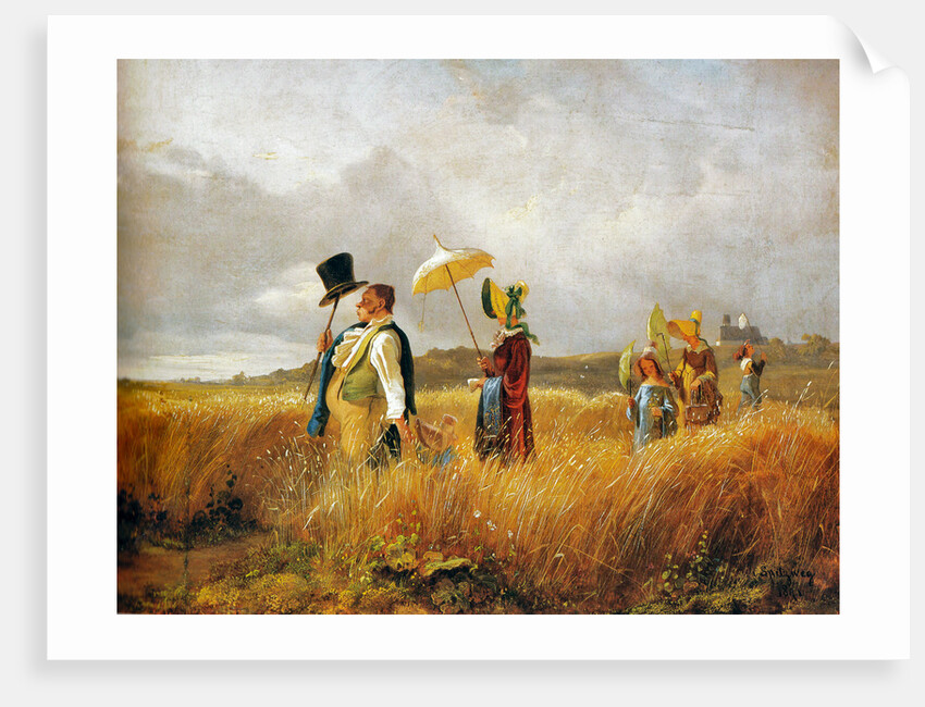 Sunday Stroll by Carl Spitzweg