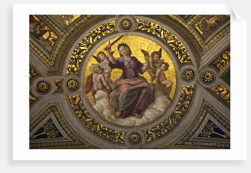 Lady Justice (Fresco in Stanza della Segnatura by Raphael