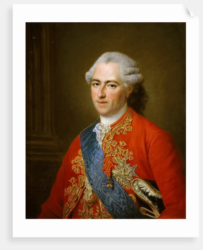 Portrait of the King Louis XV by François-Hubert Drouais