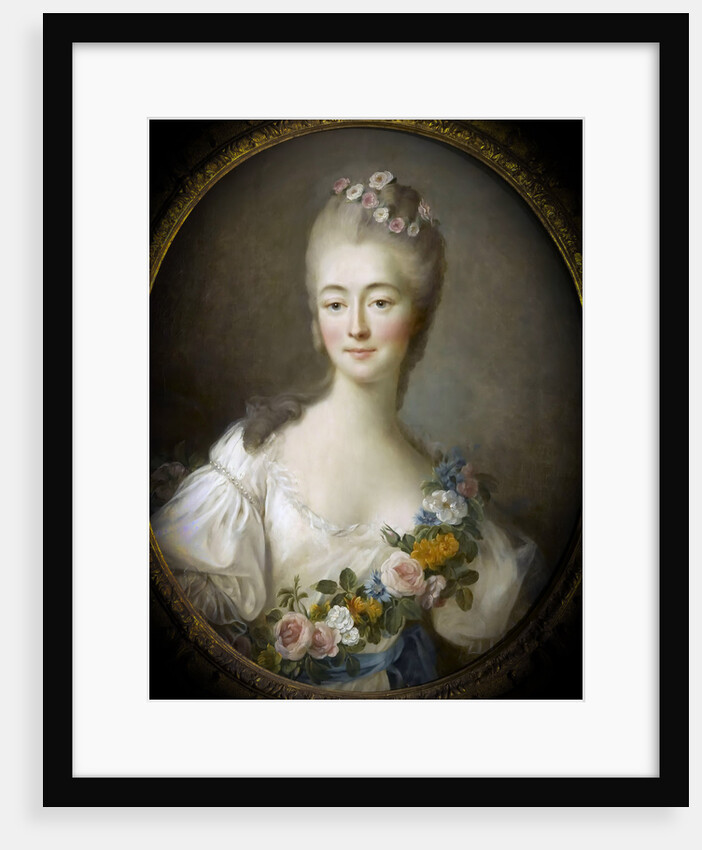 Jeanne Bécu, comtesse Du Barry as Flora by François-Hubert Drouais