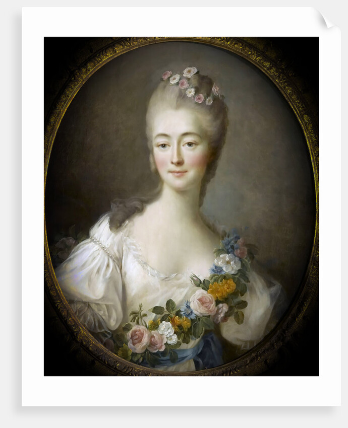 Jeanne Bécu, comtesse Du Barry as Flora by François-Hubert Drouais