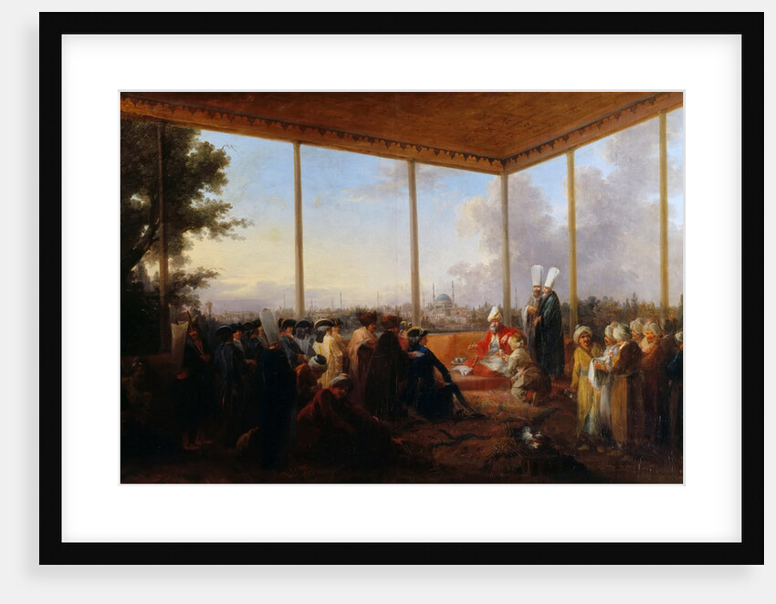 Audience Given in Constantinople by the Grand Vizier Aimali Carac for Francois-Emmanuel Guignard by Francesco Giuseppe Casanova