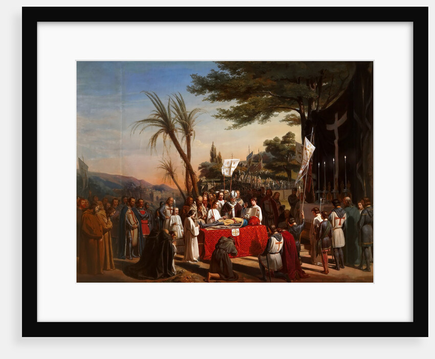 Funeral of Godfrey of Bouillon in Jerusalem, 23rd July 1100 by Édouard Cibot