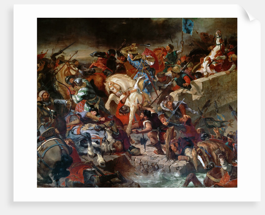 The Battle of Taillebourg, 21st July 1242 by Eugène Delacroix