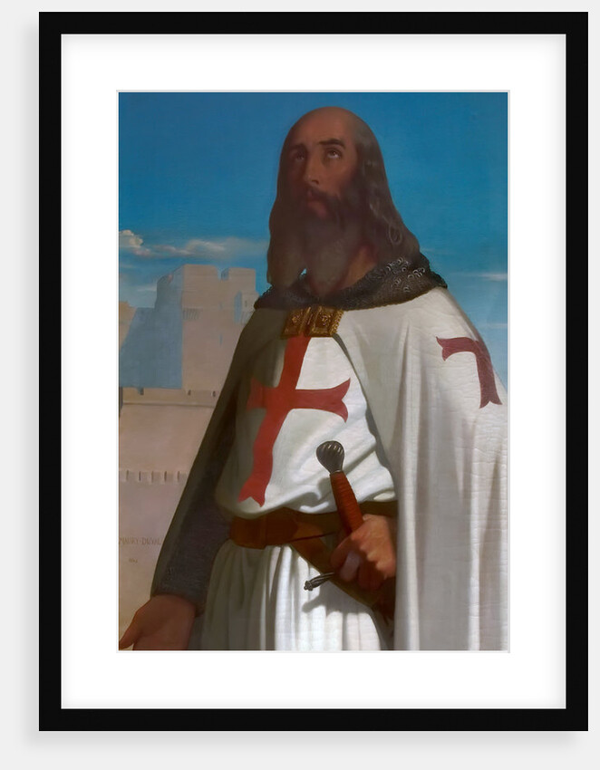 Jacques de Molay, Grand Master of the Knights Templar by Eugène Emmanuel Amaury-Duval