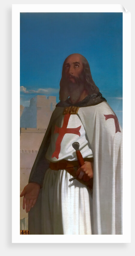 Jacques de Molay, Grand Master of the Knights Templar by Eugène Emmanuel Amaury-Duval