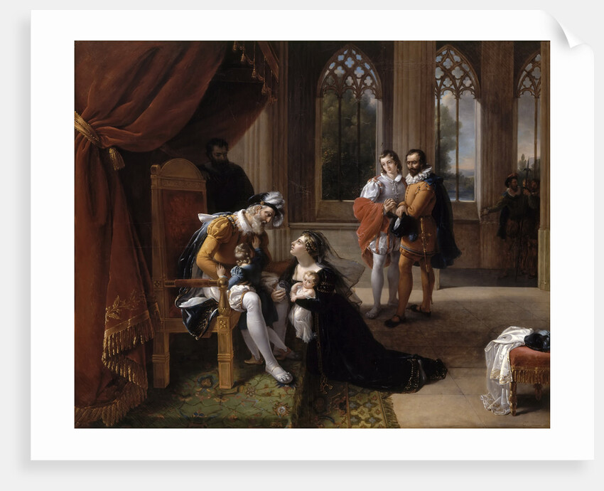 Inês de Castro with Her Children at the Feet of Afonso IV, King of Portugal, 1335 by Eugénie Servières
