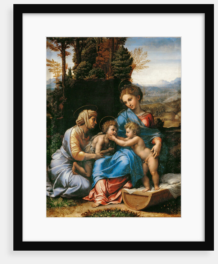 The Holy Family with John the Baptist as a Boy and Saint Elizabeth (La Petite Sainte Famille) by Giulio Romano