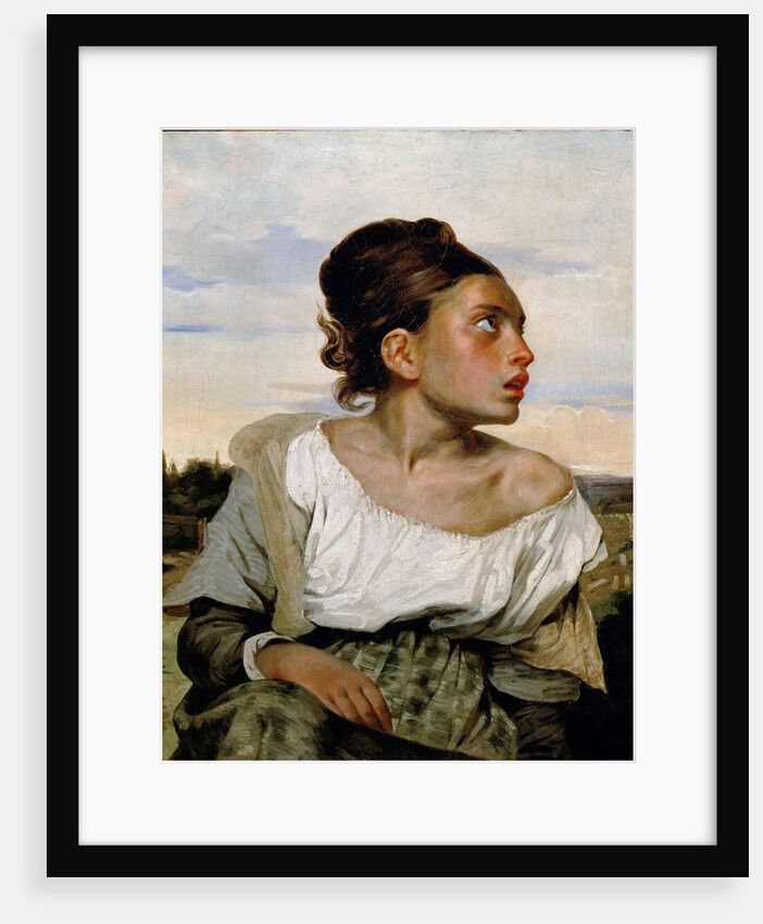 Young Orphan Girl in the Cemetery by Eugène Delacroix