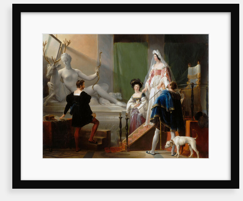 Diane de Poitiers Visiting Jean Goujon by Alexandre-Évariste Fragonard
