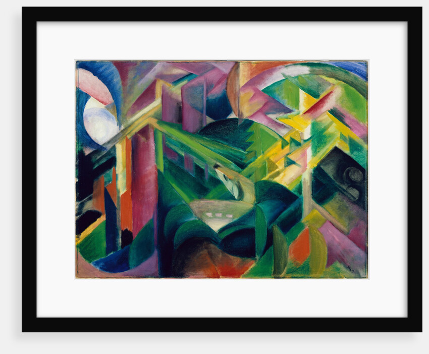 Deer in Cloister Garden by Franz Marc