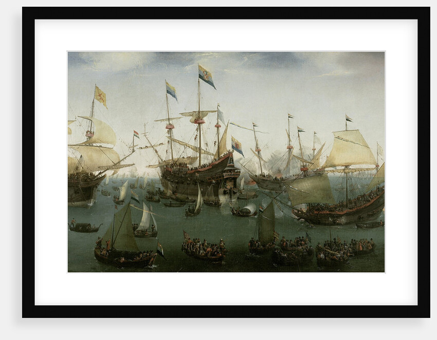 The Return to Amsterdam of the Second Expedition to the East Indies, 19 July 1599 by Hendrick Cornelisz. Vroom
