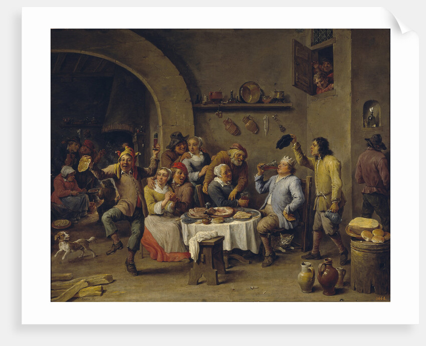 The Bean King (The Feast of the Bean King) by David Teniers the Younger