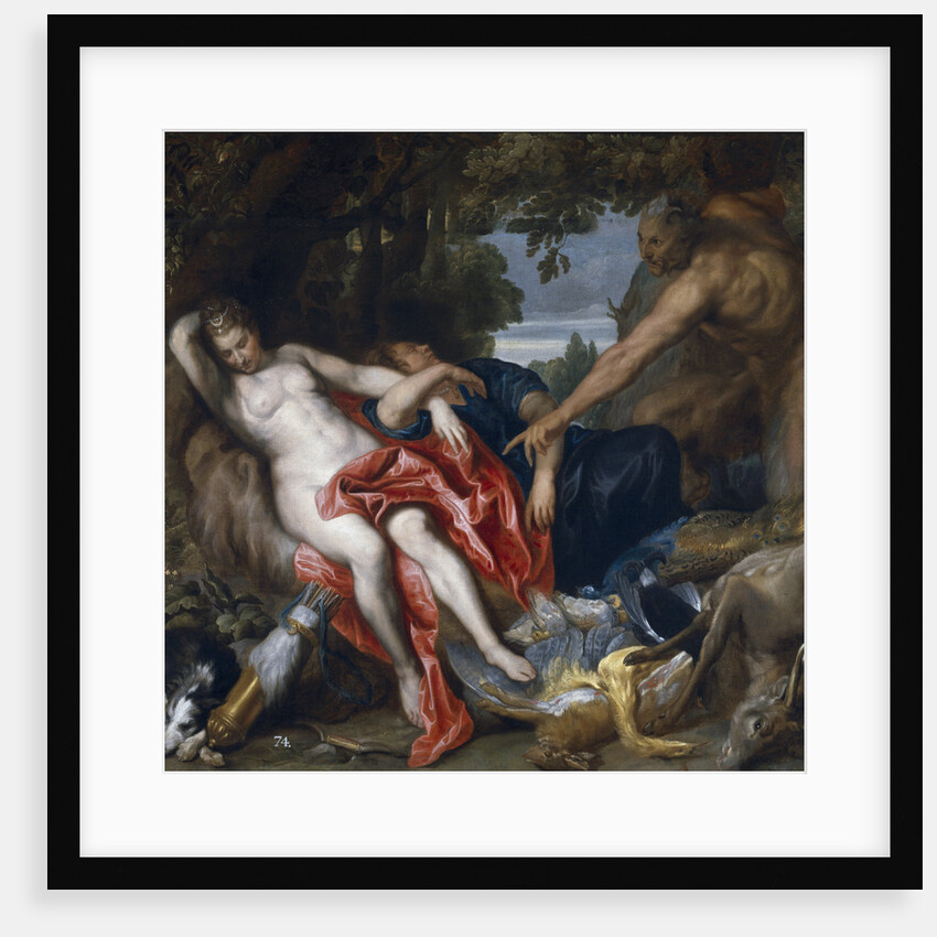 Diana and her nymph surprised by satyr by Sir Anthony van Dyck
