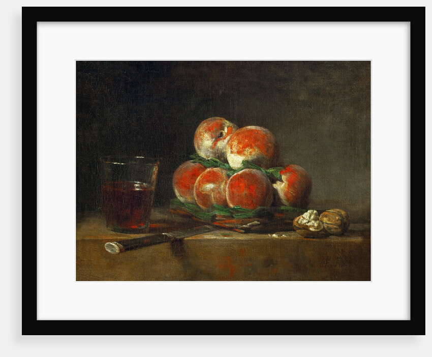 Basket of Peaches by Jean-Baptiste Siméon Chardin