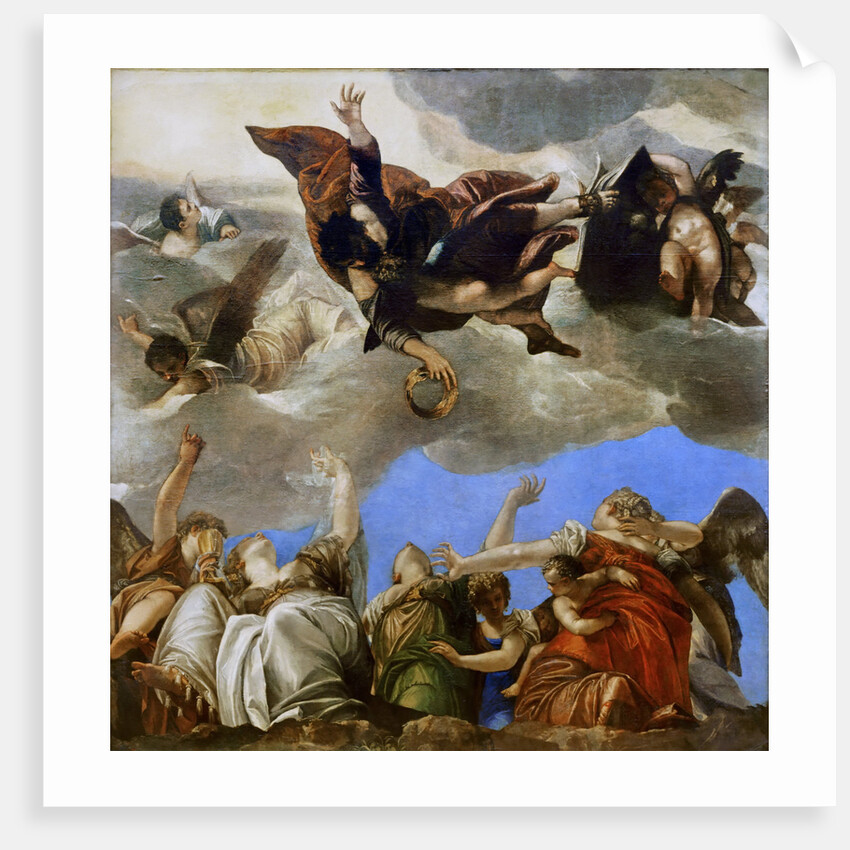 Saint Mark rewarding the theological virtues by Paolo Veronese