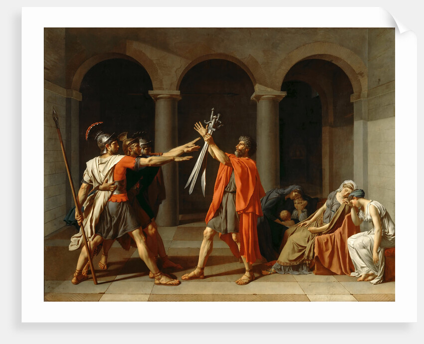 The Oath of the Horatii by Jacques Louis David
