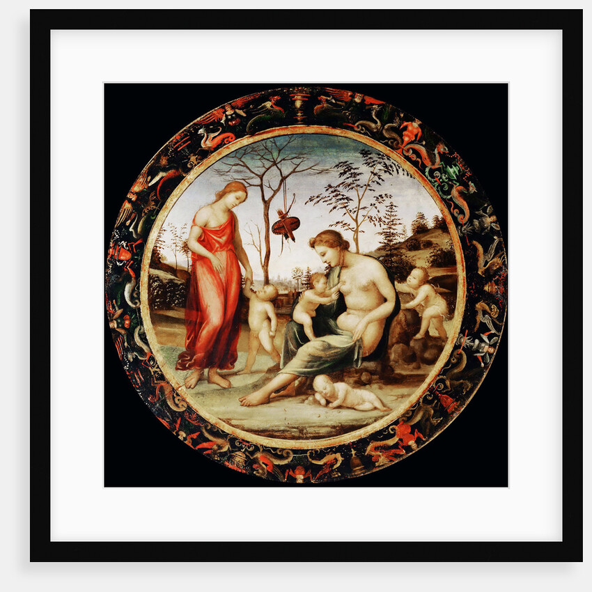 Allegory of Love (Venus terrestre with Eros and Venus celeste with Anteros and two cupids) by Sodoma