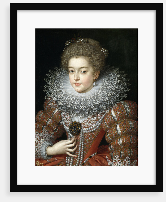Portrait of Queen Elisabeth of France, Queen consort of Spain by Frans Pourbus the Younger