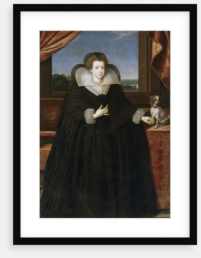 Portrait of Queen Elisabeth of France, Queen consort of Spain by Frans Pourbus the Younger