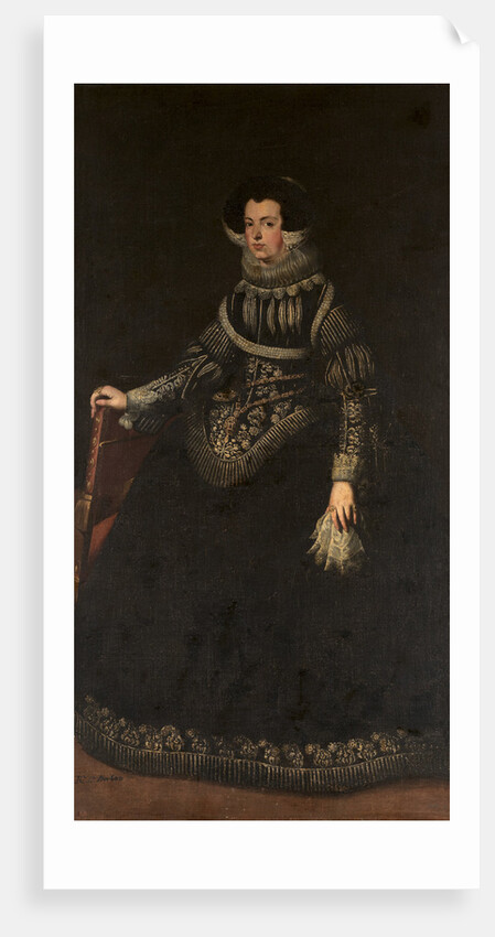 Portrait of Queen Elisabeth of France, Queen consort of Spain by Anonymous