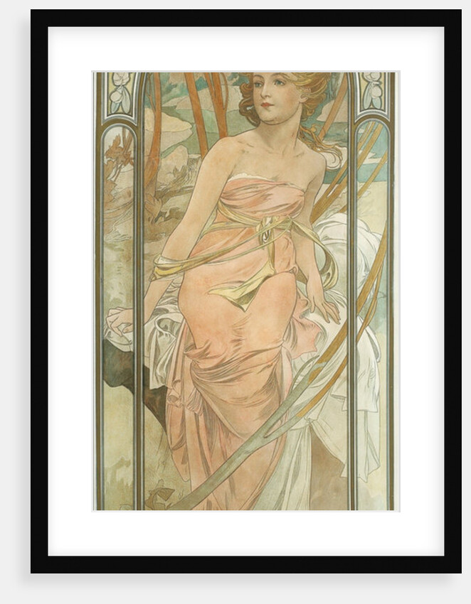 The Times of the Day: Morning Awakening by Alfons Marie Mucha
