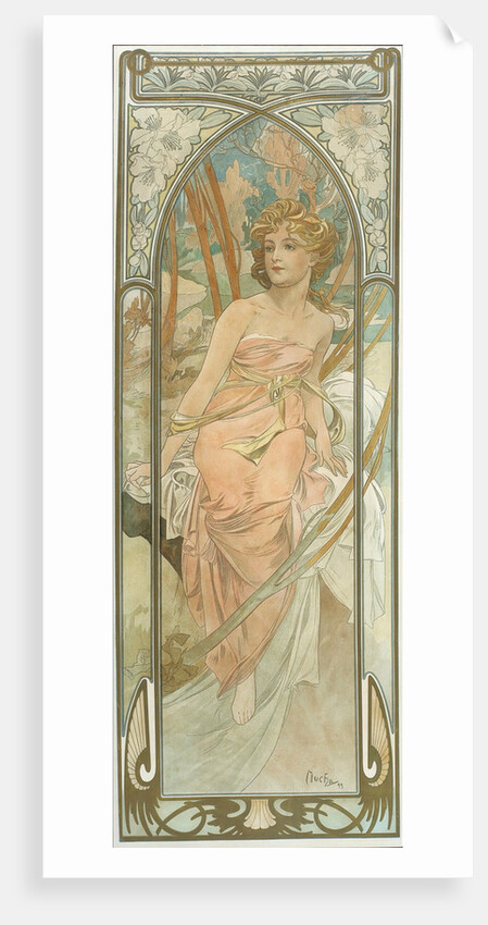 The Times of the Day: Morning Awakening by Alfons Marie Mucha