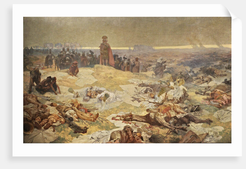 After the Battle of Grunwald. The Solidarity of the Northern Slavs (The cycle The Slav Epic) by Alfons Marie Mucha