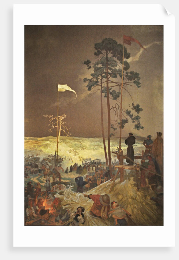 The Meeting Na Krizkach  (The cycle The Slav Epic) by Alfons Marie Mucha