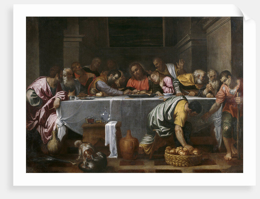 The Last Supper by Agostino Carracci