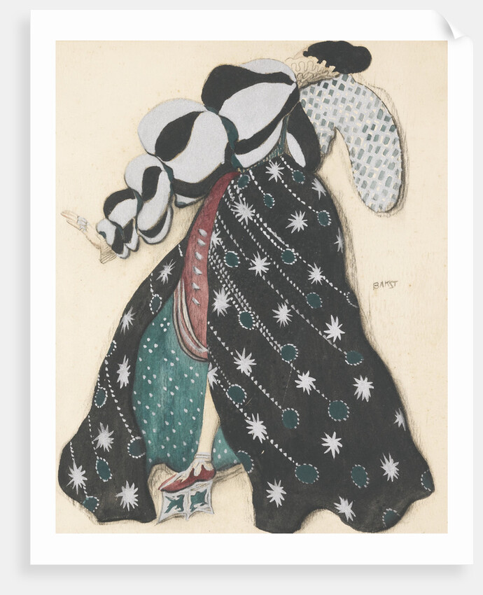 Costume design for the Ballet La Légende de Joseph by R. Strauss by Léon Bakst