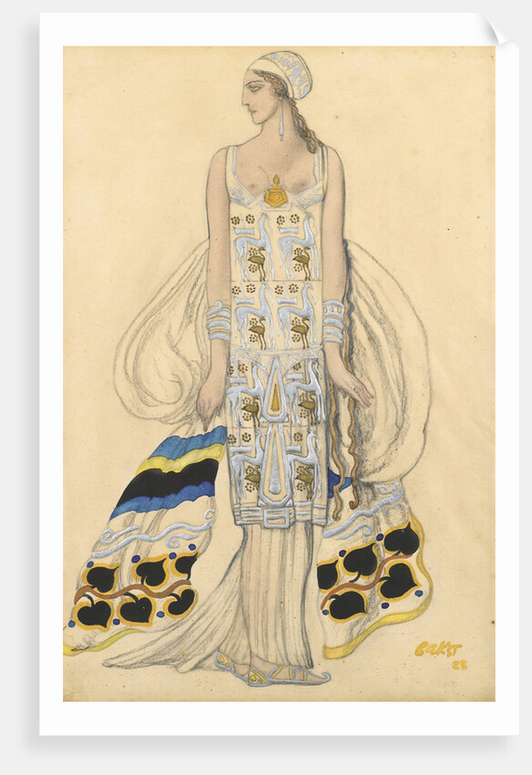 Costume design for Ida Rubinstein in the drama Phaedra (Phèdre) by Jean Racine by Léon Bakst