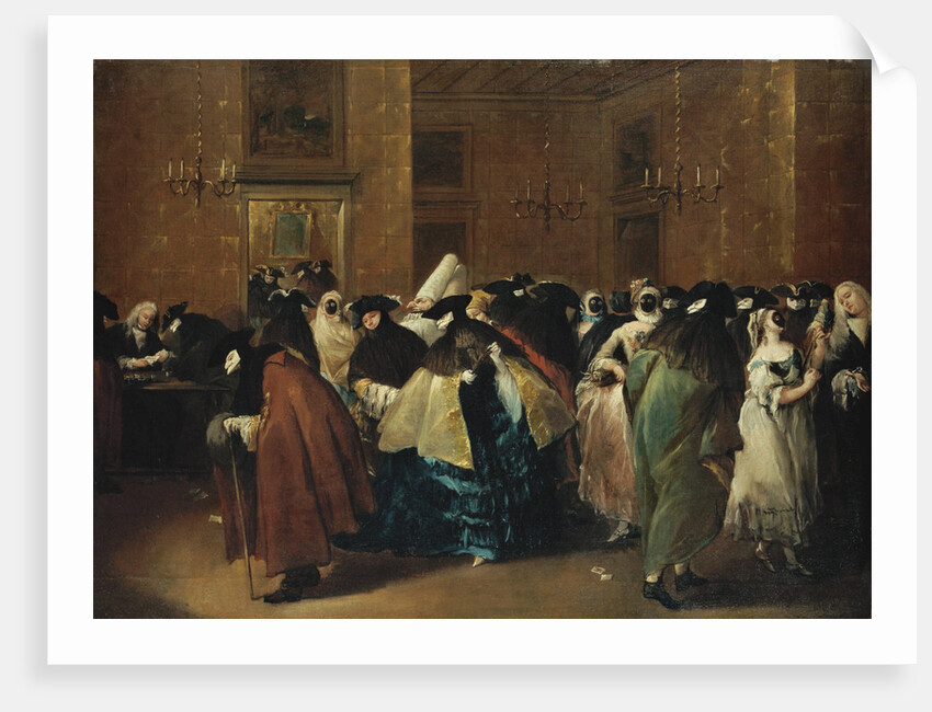 Casino (Il ridotto) in Venice by Francesco Guardi