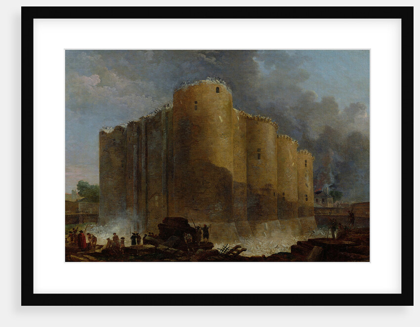 The demolition of the Bastille, July 14, 1789 by Hubert Robert