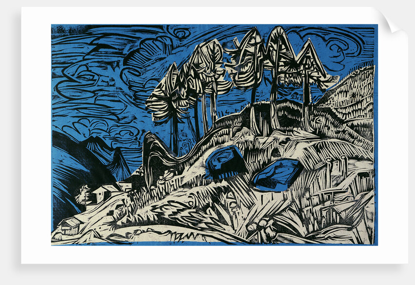 Trees on a Mountain Slope by Ernst Ludwig Kirchner
