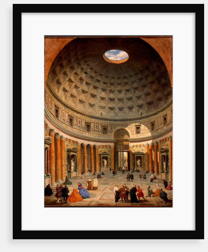 Interior of the Pantheon, Rome by Giovanni Paolo Panini