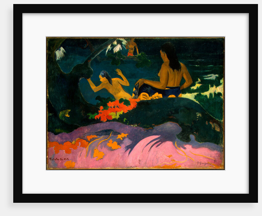 By the Sea (Fatata te Miti) by Paul Eugéne Henri Gauguin