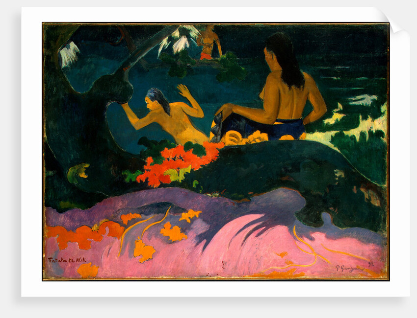 By the Sea (Fatata te Miti) by Paul Eugéne Henri Gauguin
