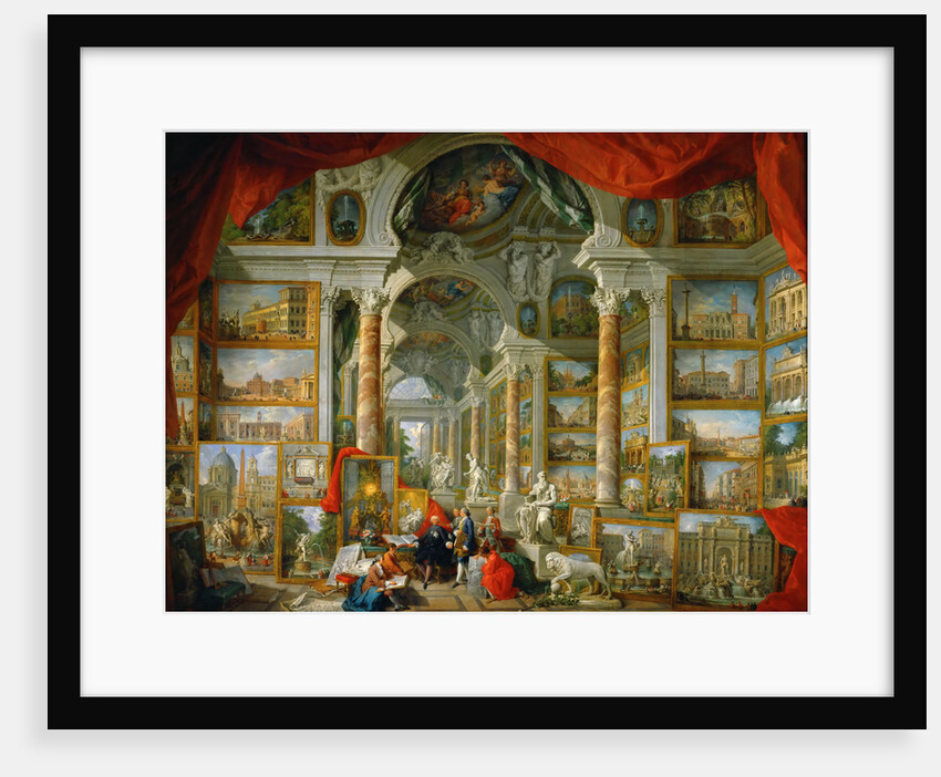 Picture Gallery with Views of Modern Rome (Modern Rome) by Giovanni Paolo Panini