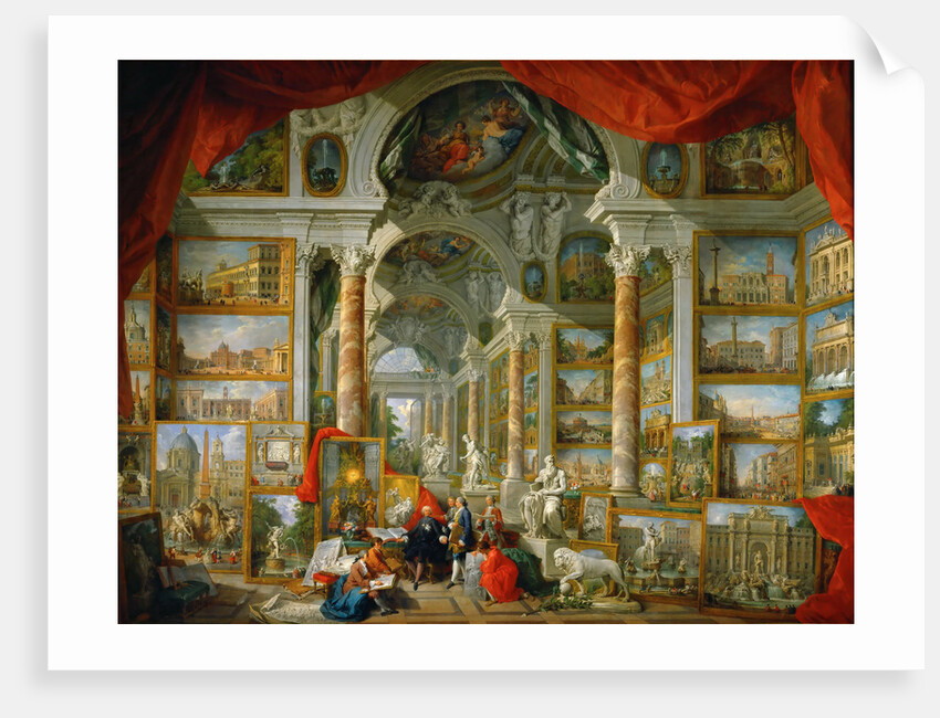 Picture Gallery with Views of Modern Rome (Modern Rome) by Giovanni Paolo Panini